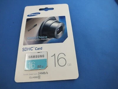 Original Samsung Memory Card 16GB SDHC 16 GB Speicherkarte smart choice camera - Image 1 of 4