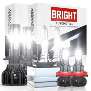 For Hyundai Equus 2011 2012 2013 Front LED/HID Headlight Hi Lo + Fog Light Bulbs - Picture 1 of 16