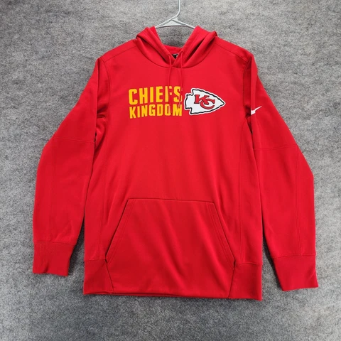 Kansas City Chiefs Hoodie Mens Small Red Nike Dri Fit Cover