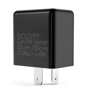 2-Pin LED Flasher Relay 12V Adjustable Frequency for Motorcycle Turn Fix9205 - Picture 1 of 8
