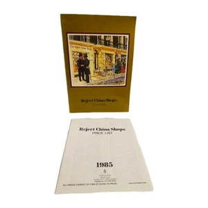 Vintage 1985 The Reject China Shops England Catalog Price List - Imagen 1 de 12