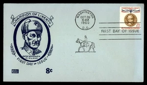 Mayfairstamps US FDC 1960 Gustaf Mannerheim 8c First Day Cover aau_50713 - Picture 1 of 2