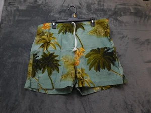 Tommy Bahama Swim Shorts Mens Large Green Paradise Nation Palm Print Trunks - Picture 1 of 12