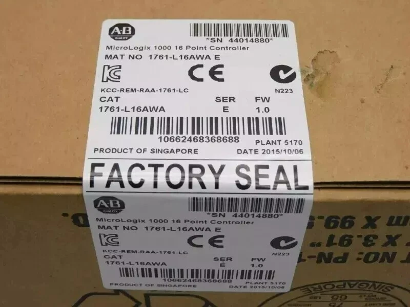 Factory Sealed AB 1761-L16AWA MicroLogix 1000 16 Point Controller US Free Tax - Image 1 of 1