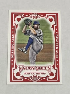 2013 Topps Gypsy Queen Baseball Dealing Aces - R.A. Dickey - Toronto Blue Jays - Picture 1 of 2