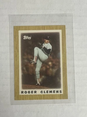 Roger Clemens #42 1987 Topps Major League Leaders Minis Boston Red Sox - Image 1 of 2
