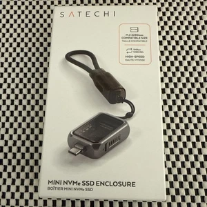 Satechi M.2 NVMe Mini SSD Enclosure with 10Gbps Transfer Speed 2TB SSD Storage - Picture 1 of 7