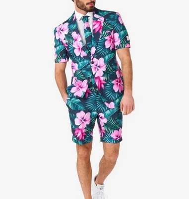 Traje floral hawaiano OppoSuits para hombre talla US: 42 / blazer / conjunto corto Foto 1 de 4
