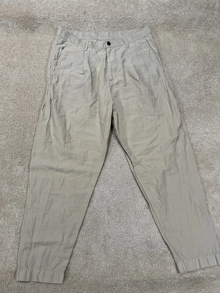 Pantalones Outlier Para Hombre 33 Lino Inyectado Tela Japonesa Tejido Warp Foto 1 de 4