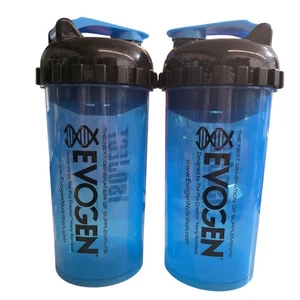 Evogen Nutrition Clear Blue Isoject 28oz BPA Free Shakers (2 Pack) - Picture 1 of 2