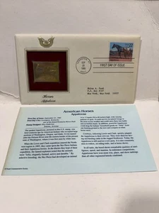 1985 American Horses Appaloosa Gold Replica Stamp - Picture 1 of 1