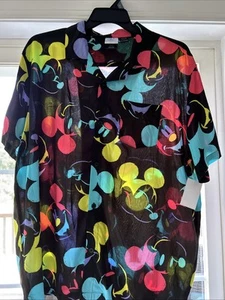 Disney Mickey Mouse Herren Grafik Hemd mit Knopfleiste XL 46/48 schwarz - Bild 1 von 4
