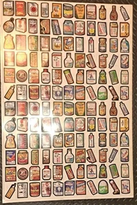1979 Wacky Packages 1st series UNCUT SHEET  (132 cards)    LOT OF 5 Sheets Mint - Picture 1 of 7