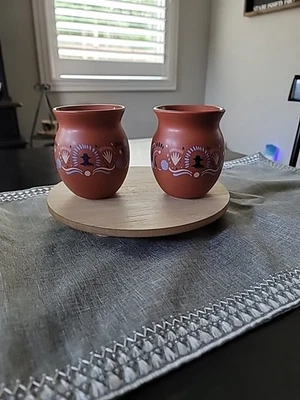 Don Julio Tequila Cantaritos Clay Cups (Set of 2) Blanco Anejo Reposado - Image 1 of 3
