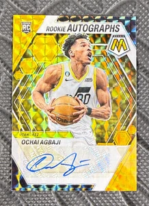 2022-23 Panini Mosaic Ochai Agbaji Gold Rookie Autographs Prizm /10 #RA-AGB SSP - Picture 1 of 4