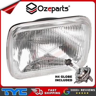 1 x Head Light Lamp With H4 Globe Glass Lens For Toyota Hiace 1982~2004 - image 1 of 4