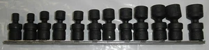 Snap-on 12pc 1/4" Drive 6Pt Metric Impact Swivel Socket Set ***READ*** - Picture 1 of 3