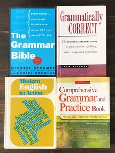 Lot of 4  Grammar Bible, Grammatically Correct, Practice Book, English In Action - Picture 1 of 9