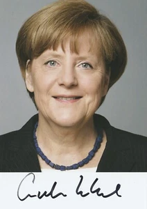 Angela Merkel handsigniert 6x4 Zoll Foto Politik - Bild 1 von 1