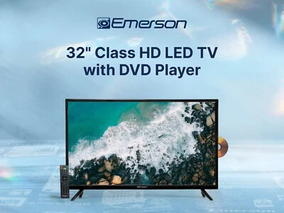 Emerson ETD-3250 32-inch Class HD LED Television with DVD Player, Black