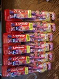Colgate Kids DreamWorks Trolls Extra Soft Toothbrushes Suction Bottom 6 2 Pks - Picture 1 of 3