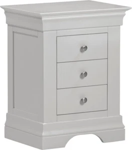 Comodino 3 cassetti bordeaux grigio ciottolo completamente assemblato - Foto 1 di 12
