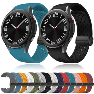 Correa de goma de silicona transpirable para reloj Samsung 4 5 Pro 6 7 FE 40mm 44mm - Imagen 1 de 65