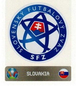 PANINI UEFA EURO 2020 PEARL SWISS EDITION FIGURINA N. 492 LOGO SLOVAKIA - Picture 1 of 2