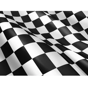 JUMBO CHEQUERED BLACK WHITE CHECK F1 RACING 5 x 3FT FANS NEWCASTLE QUALITY FLAG - Picture 1 of 3