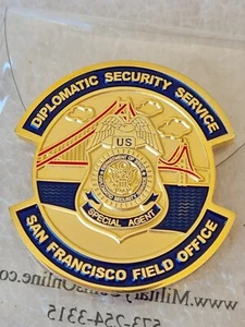 USA Diplomatic Security Service San Francisco Field Office Goldmünze DOS DSS - Bild 1 von 8