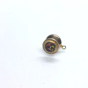 Round Purple Stone Pin Lapel Enamel Collectible - Picture 1 of 3