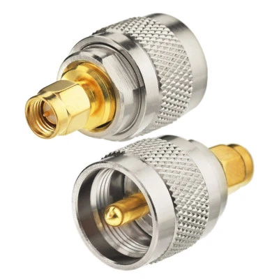 10-Pack SMA Plug to UHF PL-259 Male Plug RF Connector Adapter for Walkie Talkie - Image 1 of 4