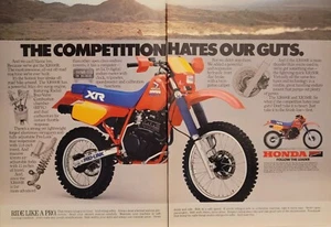 1985 Honda XR600R 2p Motorcycle Print Ad - Picture 1 of 1