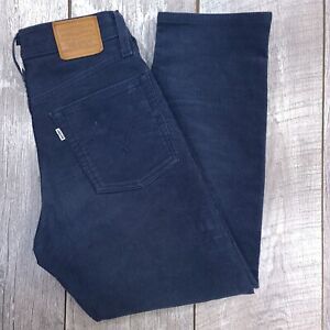 Levis Premium Corduroy Pants Womens Size 26 Blue Wedgie Straight Stretch Jeans
