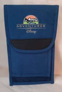Disney Adventures Wallet Pouch Passport Travel Case Organizer Embroidered NEW - Picture 1 of 4