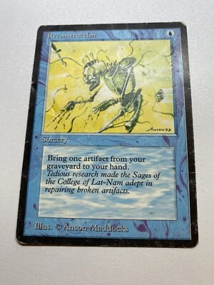 Magic the Gathering  Antiquities  Reconstruction  MTG  Common  HP Heavy Played - Image 1 of 4