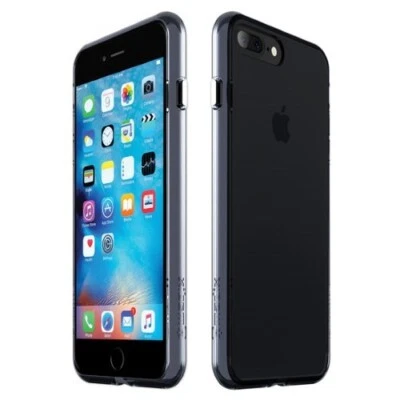 Panel trasero de policarbonato transparente Qmadix serie C + parachoques de TPU para iPhone 7 Pro Foto 1 de 4