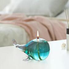 Classic Oil Lamp Whale Design Arts Crafts Glass Delicate Tealights for