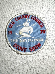 Vintage BSA Patch Old Colony Council 1970 Scout Show Mayflower markystore - Bild 1 von 2