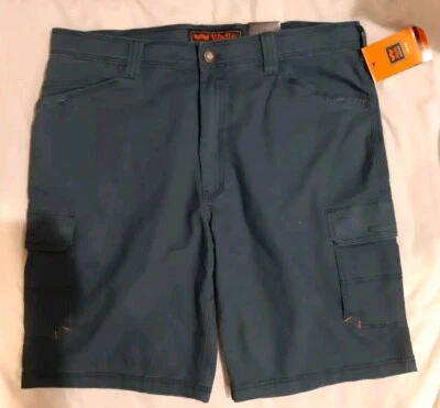 Pantalones Cortos de Trabajo Carga Azul Teal Paredes 11" Entrepierna Talla 36 Algodón Elástico Nuevo con Etiquetas  Foto 1 de 3