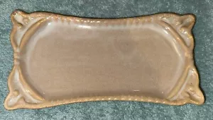 California Pantry Tan Ceramic Tray 8 x 4.5 inch w decorative edging - Picture 1 of 7