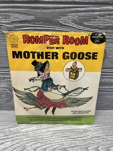 Mother Goose Romper Room 45 RPM Record Peter Pan Players Vintage Sealed Rhymes - Picture 1 of 4