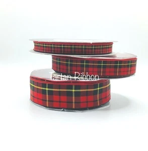 Wallace Scottish Tartan Ribbon~10mm or 25mm~Choice of Lengths~Free Postage - Picture 1 of 6