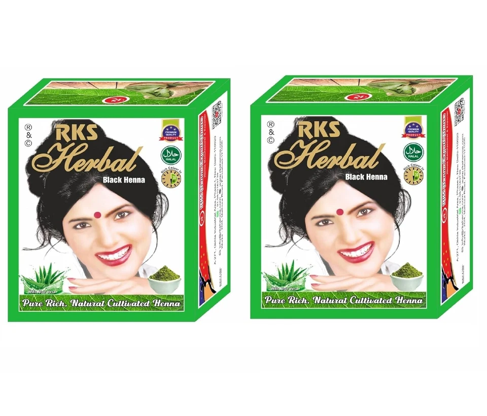 RKS Henna a base de hierbas Mehendi para cabello mujeres y hombres | Henna natural Mehendi para cabello Foto 1 de 4
