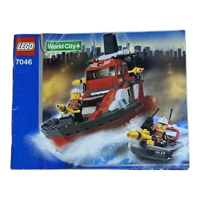 LEGO CITY 7046 World City Fire Command Craft Instruction Manual ONLY - Image 1 of 4