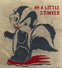 Original Vintage I’m A Little Stinker Skunk Iron On Transfer