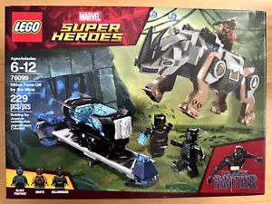 LEGO MARVEL BLACK PANTHER 76099 Rhino Face-Off by the Mine nuovo e sigillato - Foto 1 di 2