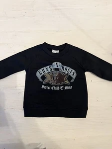 NWT Guns N Roses Sweet Child of Mine Black Sweatshirt 3-6 Months - Picture 1 of 4