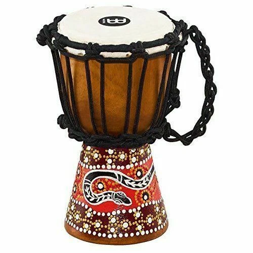 MEINL Percussion Hdj5-xxs Python Mahogany Mini Djembe With Goat Skin Head