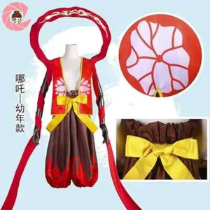 Nezha Magic Child Clothing Children's Ancient Clothes Costume Animation Cosplay - Picture 1 of 3